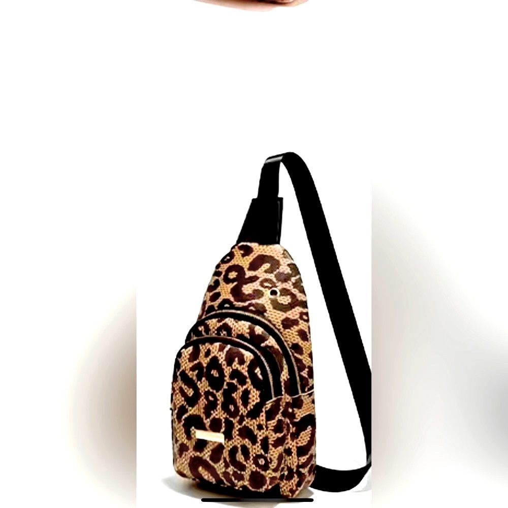 New leopard pattern sling bag